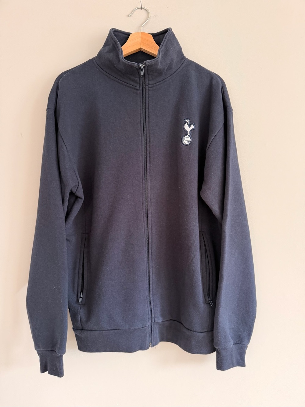 Tottenham Hotspur Navy Zip-Up Fleece Sweatshirt